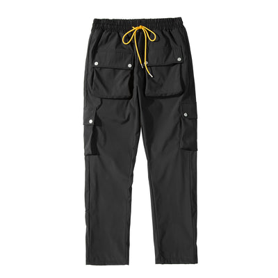 6 Pocket Infinite SahLess Trousers (Black, Yellow strings)